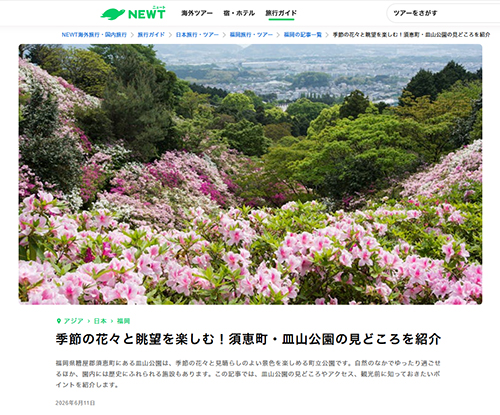 季節の花々と眺望を楽しむ！須恵町・皿山公園の見どころを紹介